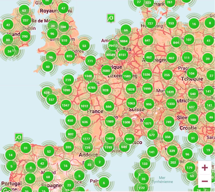 Carte Des Bornes De Recharge Pour Voiture lectrique O Trouver Carte Des Bornes De Recharge Pour Voiture lectrique O Trouver